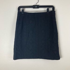 See by Chloe’ Black Lace Embroidered Fabric Mini Skirt size 4